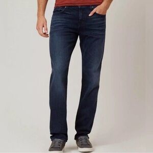 7 For All Mankind Men’s Dark Wash Straight Leg Jeans 36W 31L